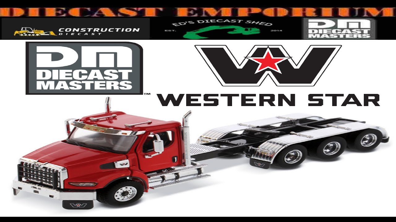 1:50 Scale Diecast Masters Western Star 49X SBFA Tridem Heavy Haul Tractor