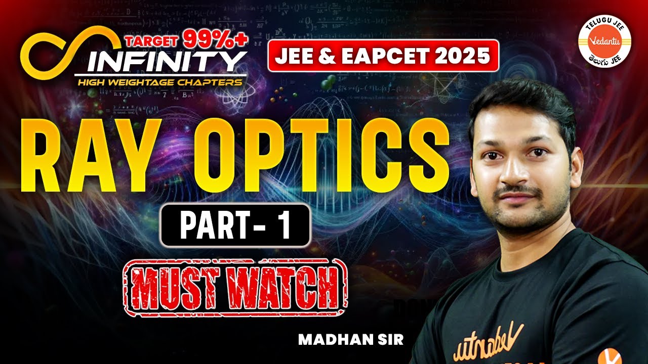 Ray Optics | PART-1 | JEE & EAPCET 2025 | Must Watch | Madhan Sir