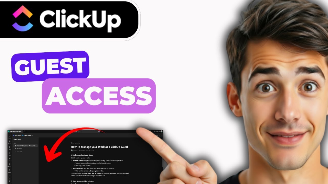 Как управлять своей работой в ClickUp в качестве гостя (самый простой способ) (Руководство 2026 г...