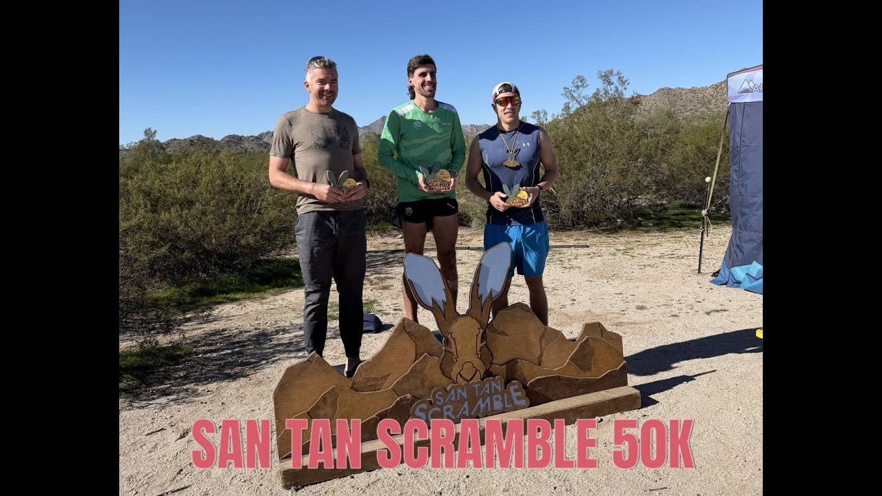 San Tan Scramble 50k (2026) - Мой первый подиум!