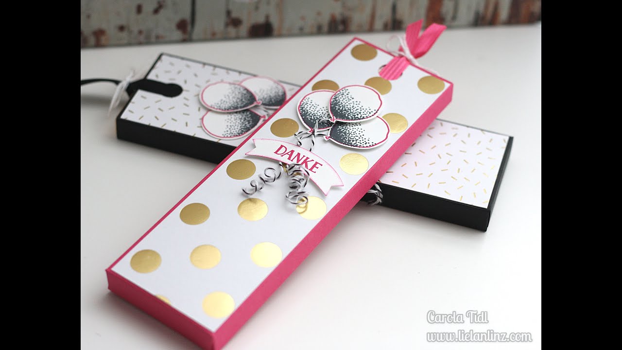 Anleitung: Schokoladenziehverpackung - Box für Schokolade | Stampin' Up!