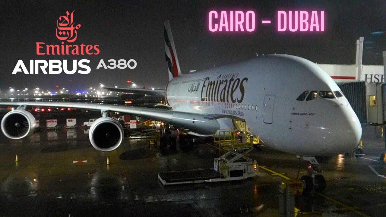 Emirates FANTASTIC A380 Economy Class Review | Cairo to Dubai