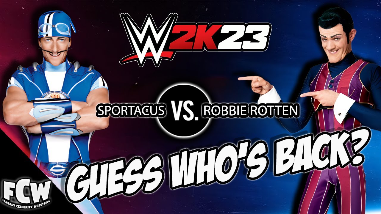 WWE 2K23 | Guess Who's Back? | Robbie Rotten Vs Sportacus | Fantasy Celebrity Wrestling (2023)