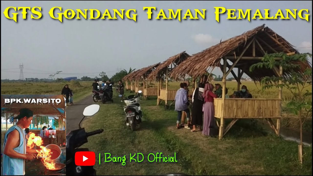 MENU MURAH MERIAH ,MAKANYA DI TENGAH SAWAH !! GTS Gondang Tengah Sawah Taman Pemalang |Bpk Warsito