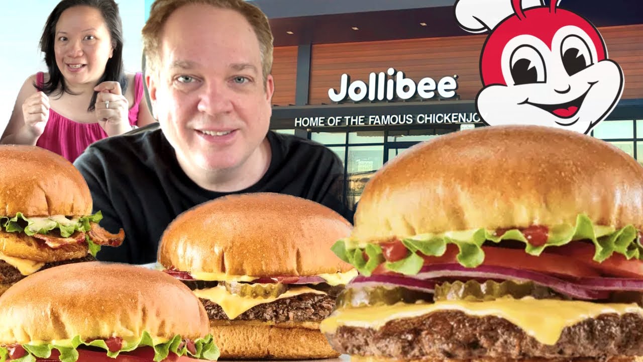 Trying Jollibee Angus Burgers for the First Time!