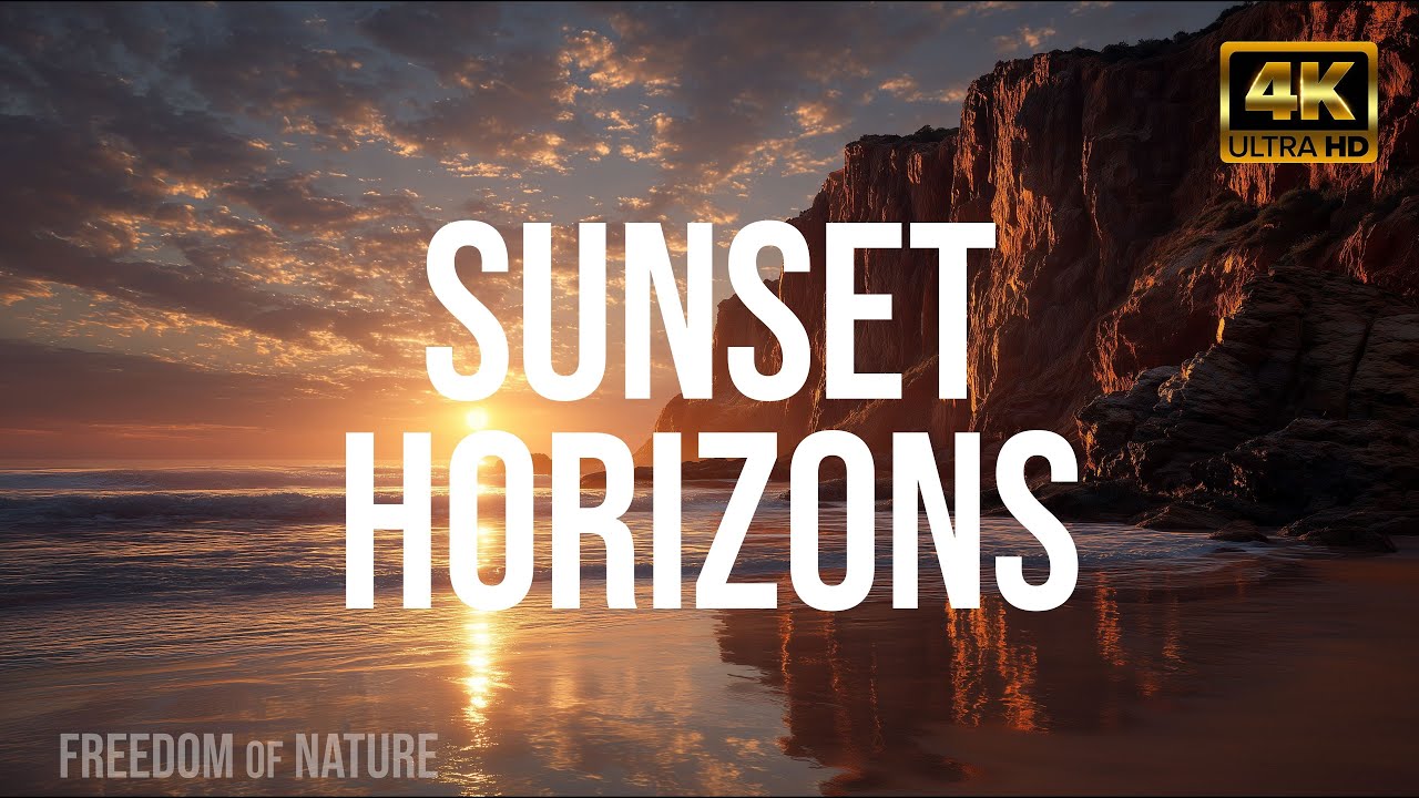 Sunset Horizons – 1 Hour of Warm Sunset Light & Nature's Peaceful Escape