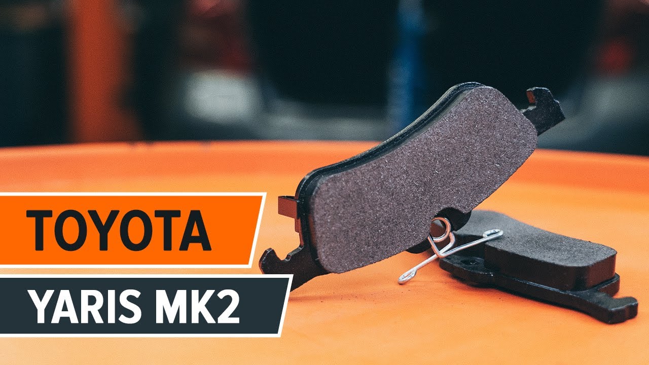Как да сменим задни спирачни накладки на TOYOTA YARIS Mk2 [AUTODOC УРОК]
