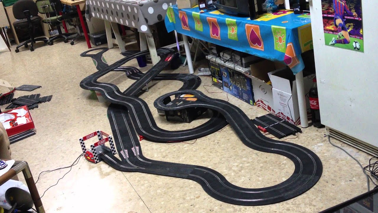Pack scalextric crono rally con pista Ninco casi 30 metros de recorrido