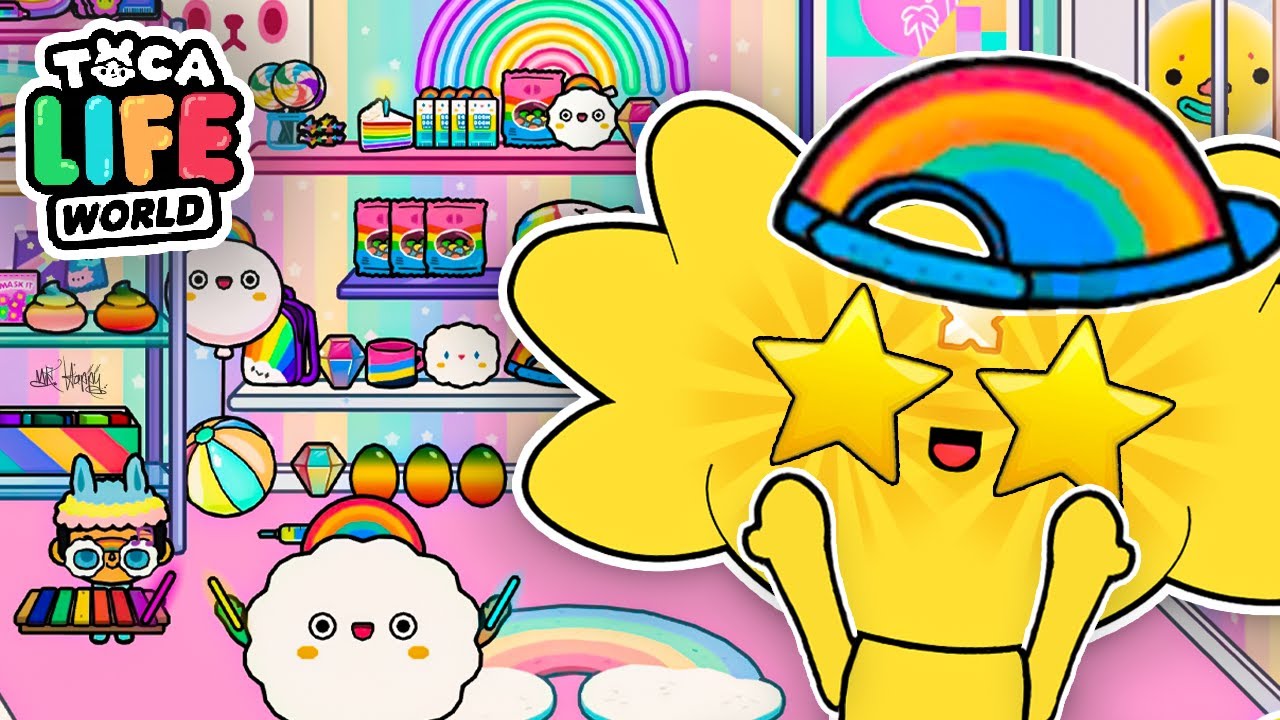 🌈All RAINBOW ITEMS😍in Toca Life Wrld | Toca Boca Secrets