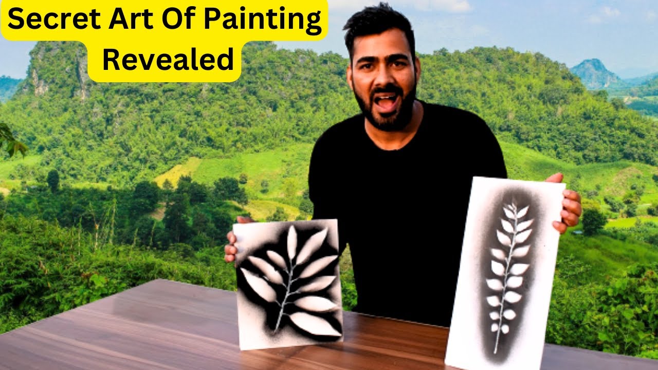Secret Painting Art Revealed |  Easy Spray Painting for Beginners | Spray Painting.