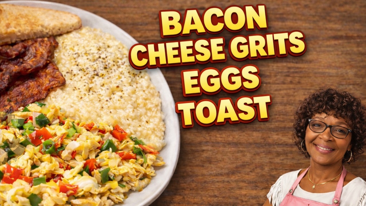 How to Cook Southern Cheese Grits (Creamy & Easy) with Bacon, Eggs, and Toast