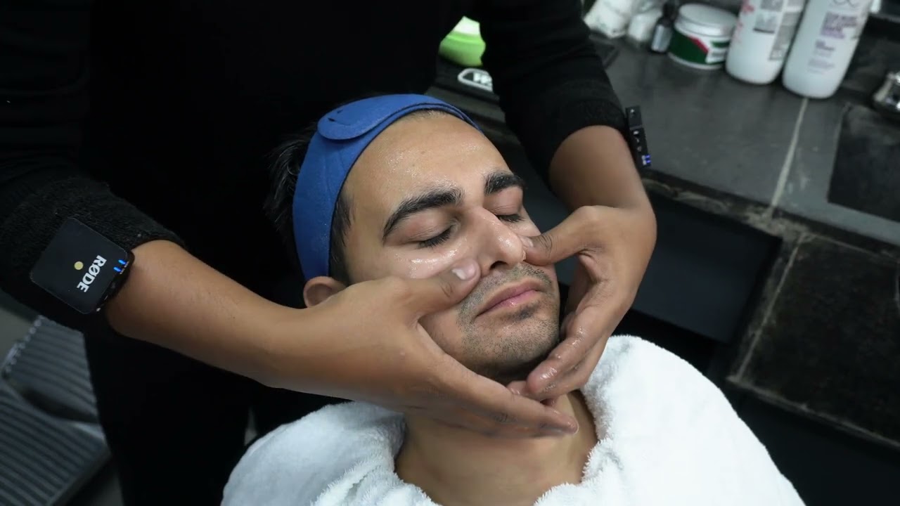Soothing ASMR Facial by Barber Sushant at Nomad Barber Mumbai