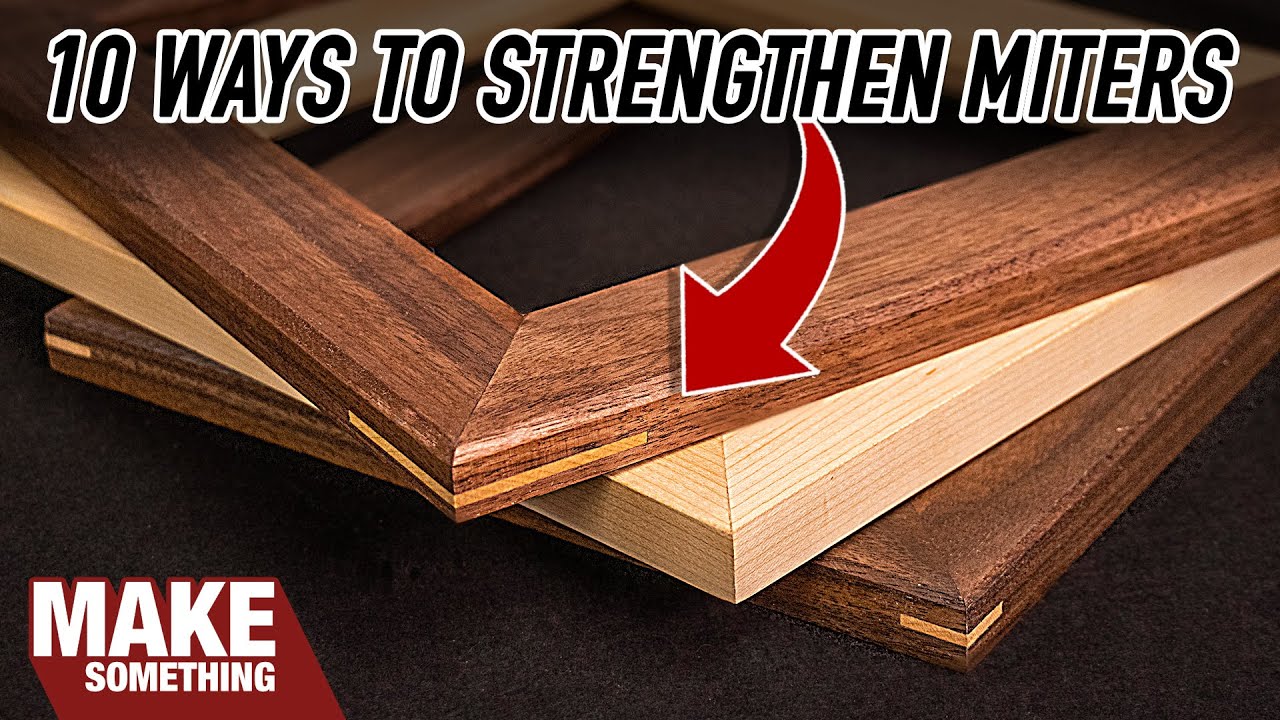 10 Ways to Reinforce Mitered Corners in Picture Frames.