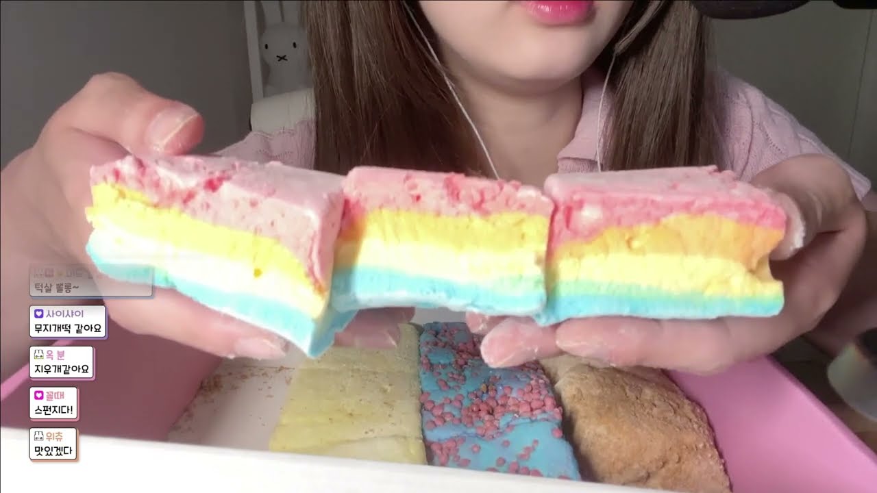 [RODE NT5 #ASMR] 퐁신당🌈마시멜로 이팅 marshmallow eating ASMR