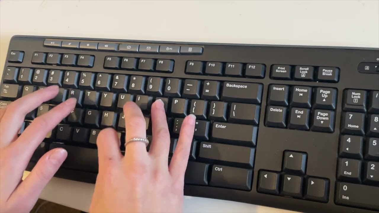 💫 Unintentional 1 Hour ASMR Typing External Keyboard for Desktop Computer | No Talking