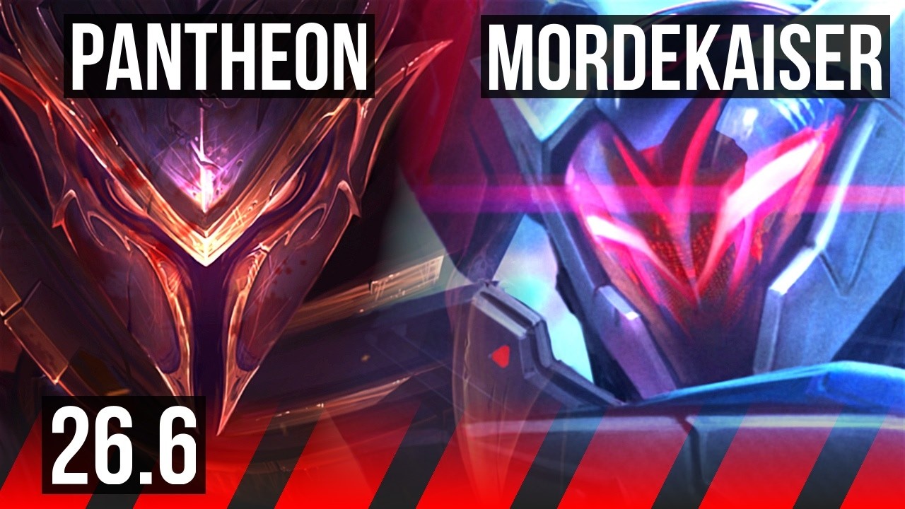 PANTHEON vs MORDEKAISER (TOP) | 47K damage | EUW Master | 26.6