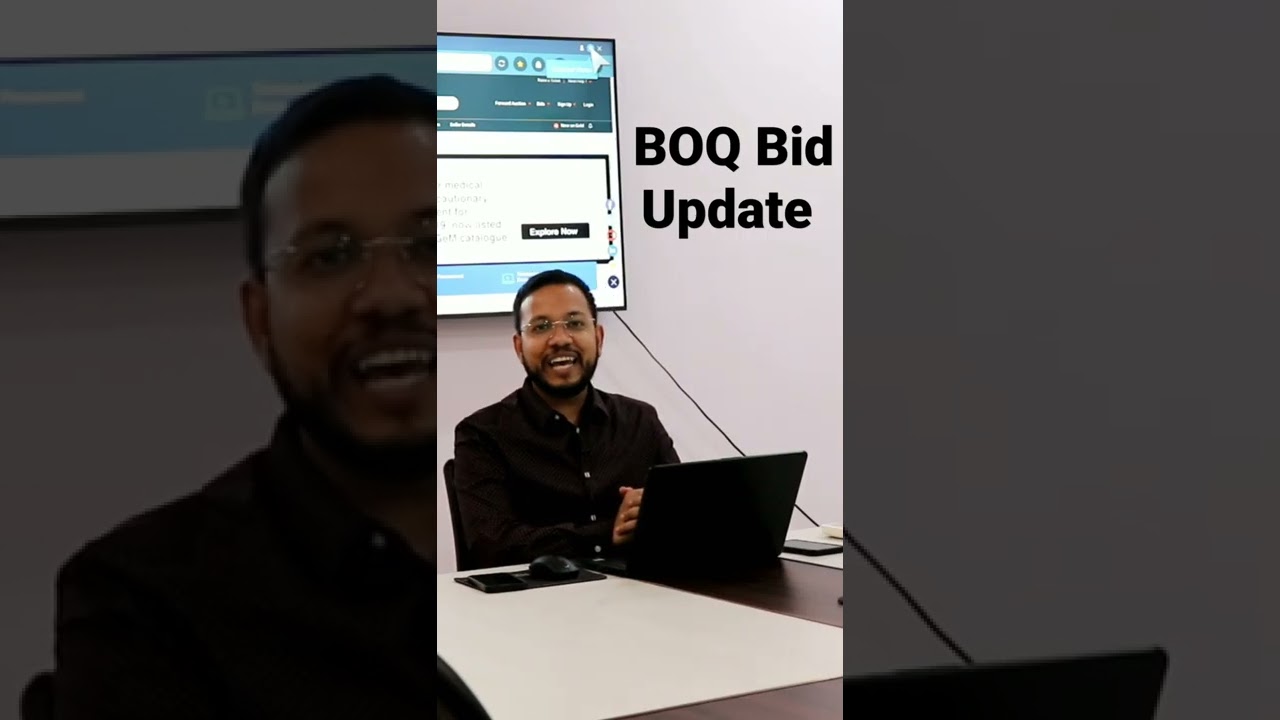Now BOQ Bid is not available for the items/producs which categories are available on GeM #shorts