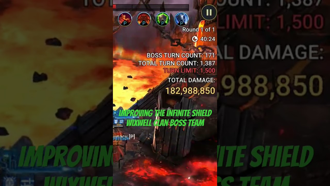 Wixwell clan boss team Near infinite on Ultra Nightmare #raidshadowlegends