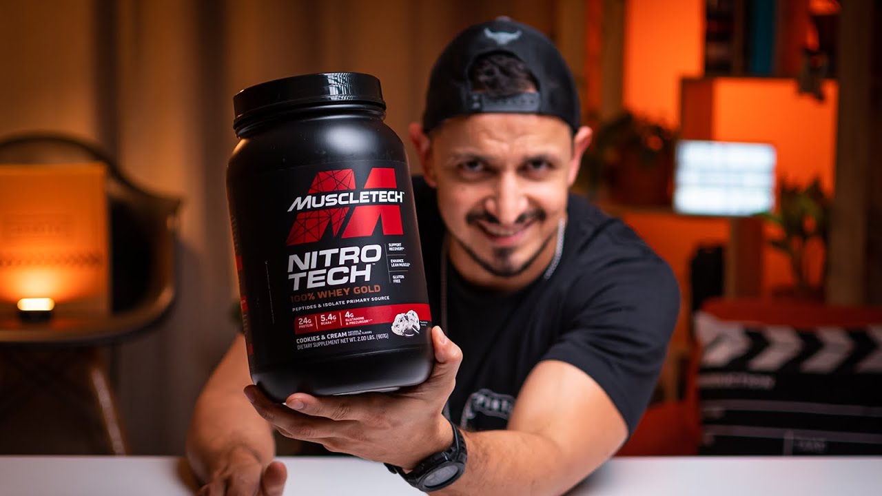 في المكملات| مكمل الواي بروتين من نايتروتيك بشكله الجديد NitroTech Muscle Tech