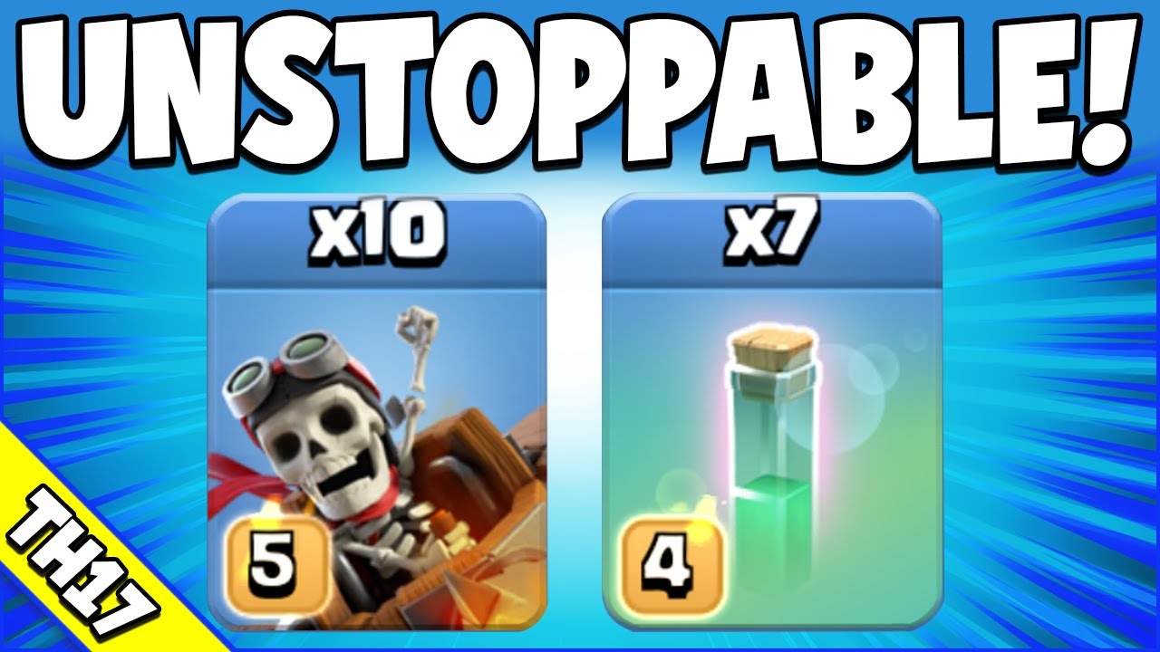3 Star Potential: 10/10 Skill Required 1/10! Easy TH17 Attack Strategy (Clash of Clans)