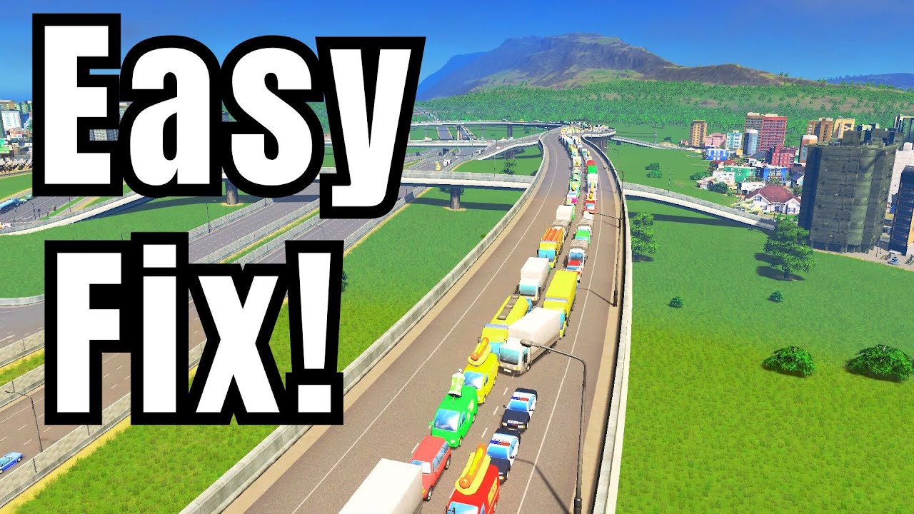 The EASIEST Way to Fix Traffic in Cities: Skylines!