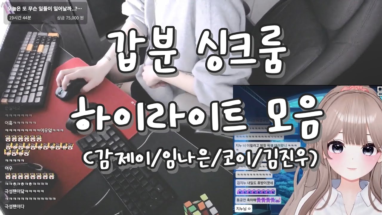 [싸이코드(Psychord) / 감제이(JAY)] 갑분 싱크룸 합방(w. 임나은님, 코이님, 김진우님) 하이라이트