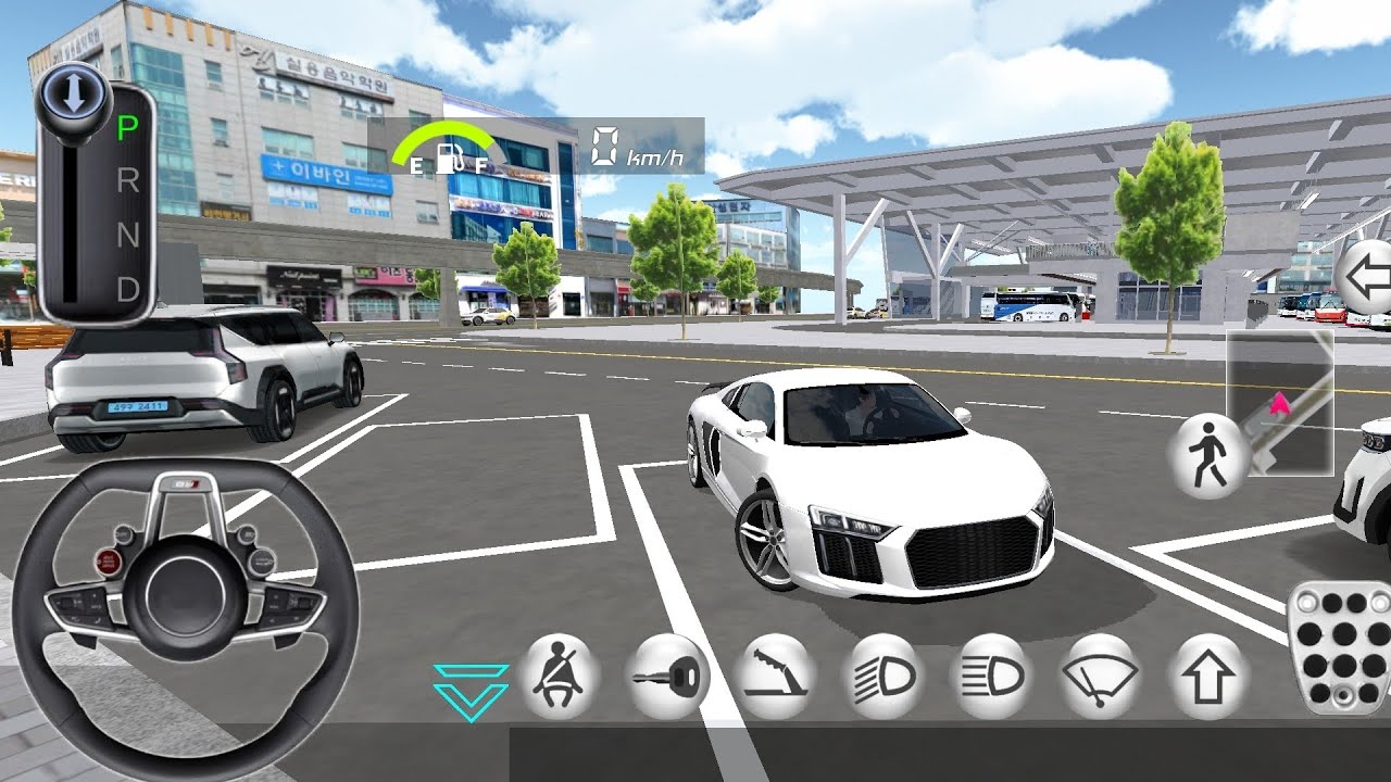 New Audi R8 Looking for the Bus Station — 3D Driving Class Gameplay (Android)