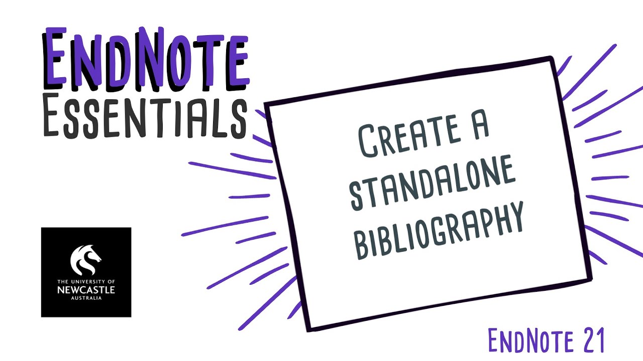 Create a standalone bibliography in EndNote