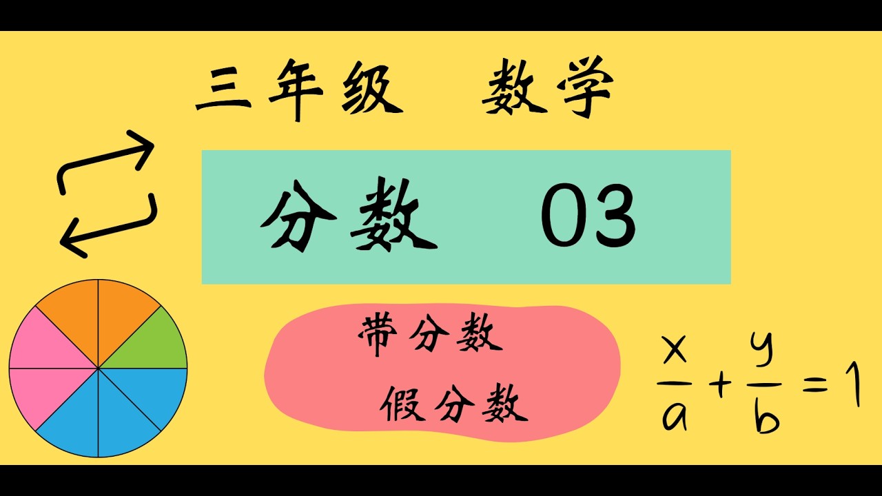 三年级 数学 -分数03【假分数与带分数的转换】
