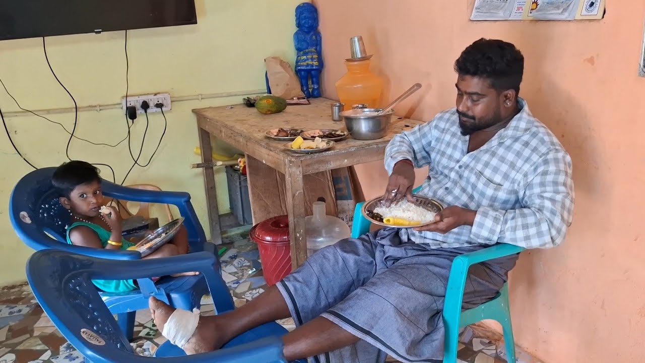 என் கணவருக்கு சமைத்த மதிய சாப்பாடு /Gramathu Marumagal Priya 