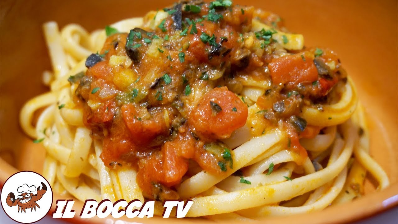547 - Linguine alla disperata...buona anche riscaldata! (primo piatto svuotafrigo facile e veloce)