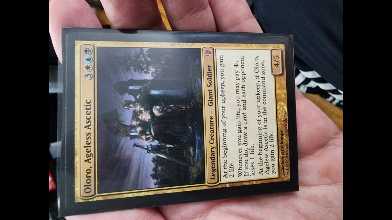 Commander Deck Tech - Oloro, Ageless Ascetic - too lazy to get off his chair...