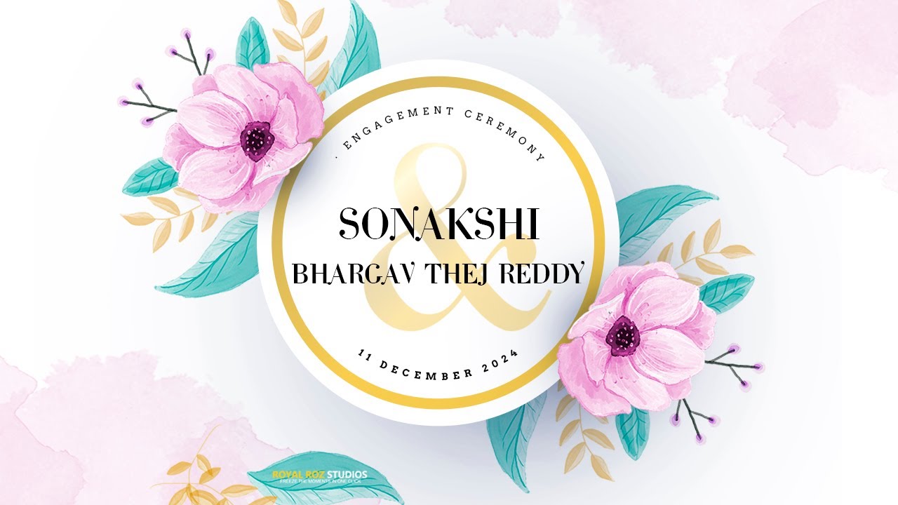 SONAKSHI with BHARGAV THEJ REDDY ENGAGEMENT LIVE