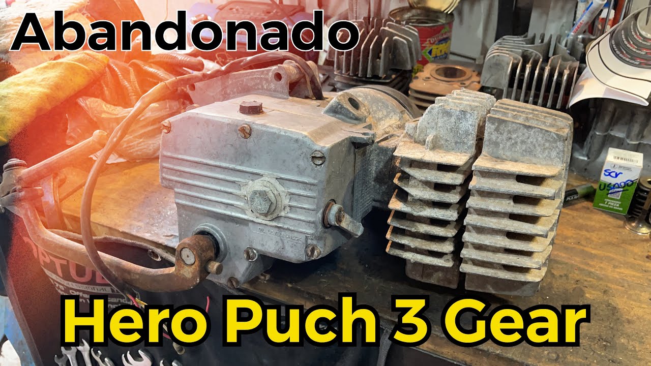 Hero Puch Sheriff 3 Cambios abandonado a la intemperie 🤮 #desarme #motor #ciclomotor