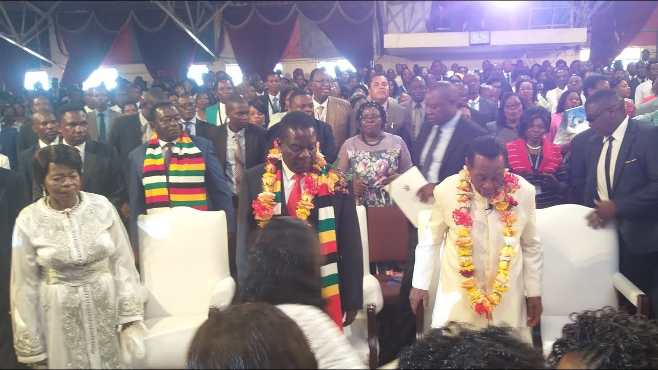 President Mnangagwa & Archbishop Guti at ZAOGA FiF Deeper Life Conference