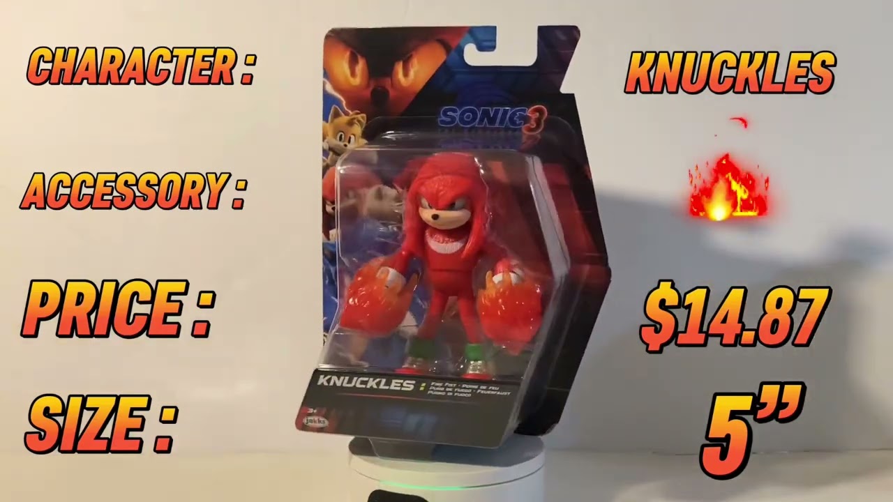 NEW Sonic the Hedgehog 3 Movie 5” Action Figures (WAVE 3) 360 Review
