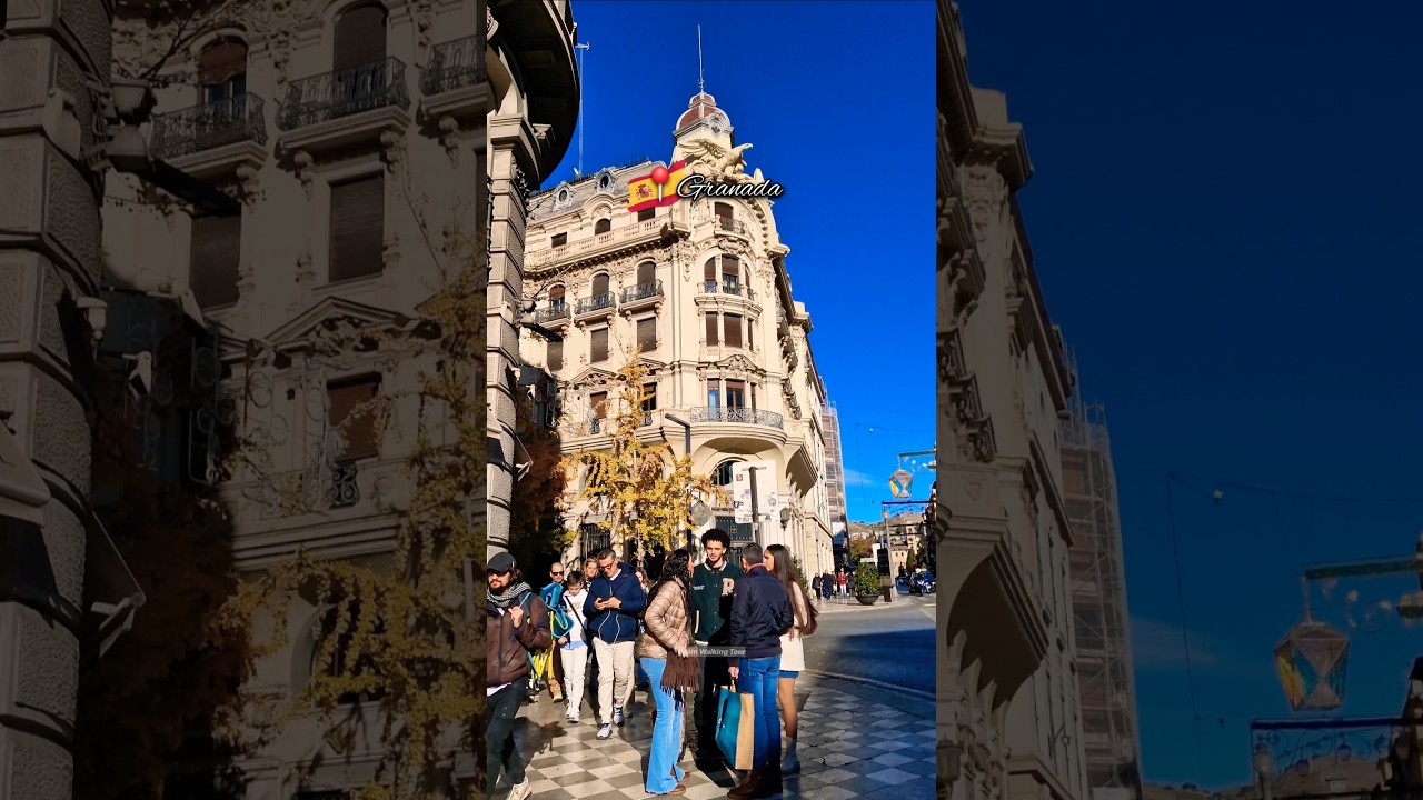 🇪🇦 GRANADA ✨️ Winter Holidays in Spain&rsquo;s Most Charming City - Winter Walk #travel #europe #4kwalk