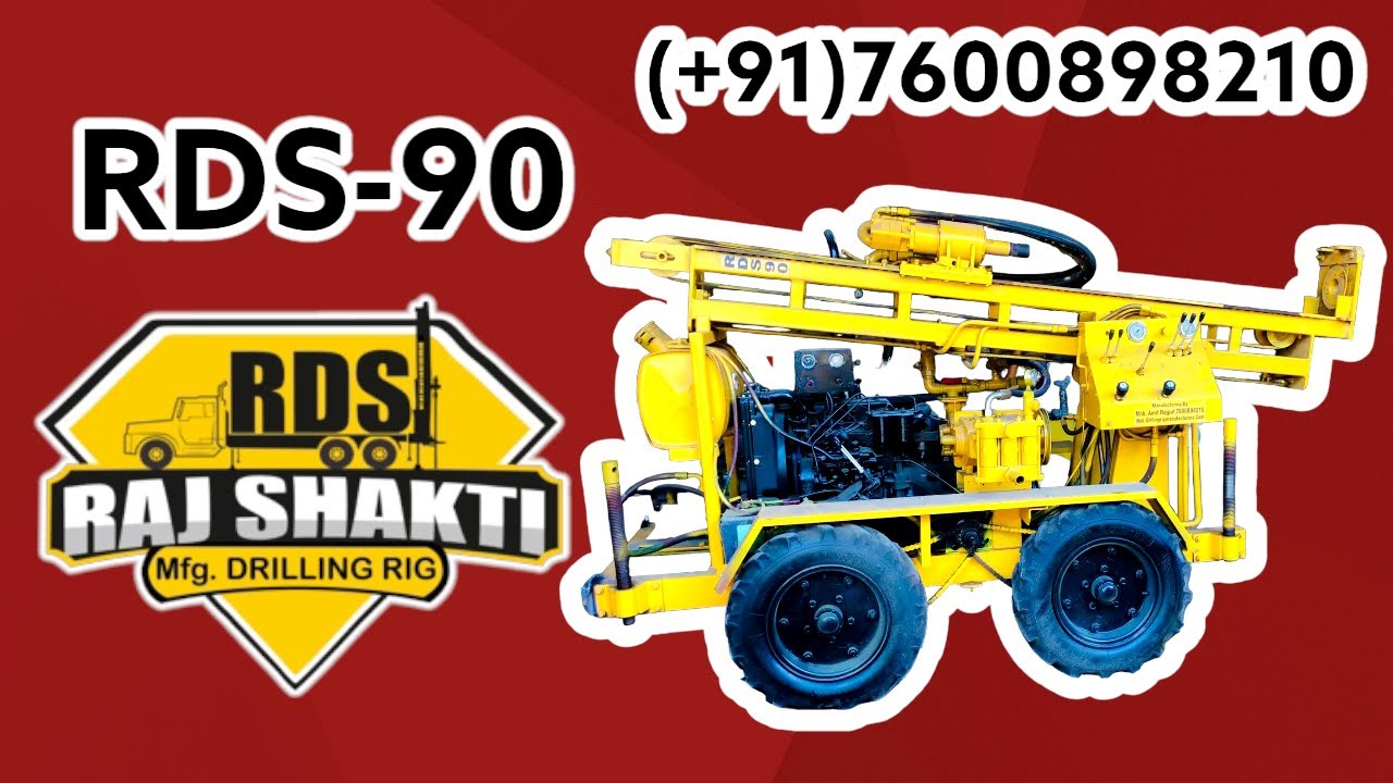 Best mini Core Drilling Rig for Geo tech and Soil Testing RDS-90 4x4 Trolly Mounted Drilling Rig
