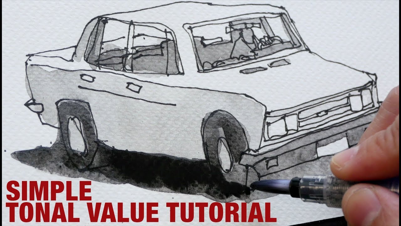 Tonal Value with Watersoluble Graphite (tutorial)