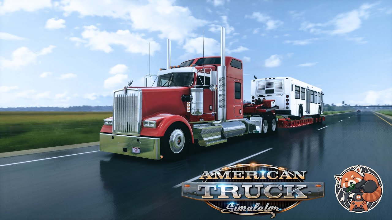 ATS🚛 | Broken Bus Transfer 🚍 | Jasper's W900 + CAT C15 | PNG | Sioux City → Waterloo