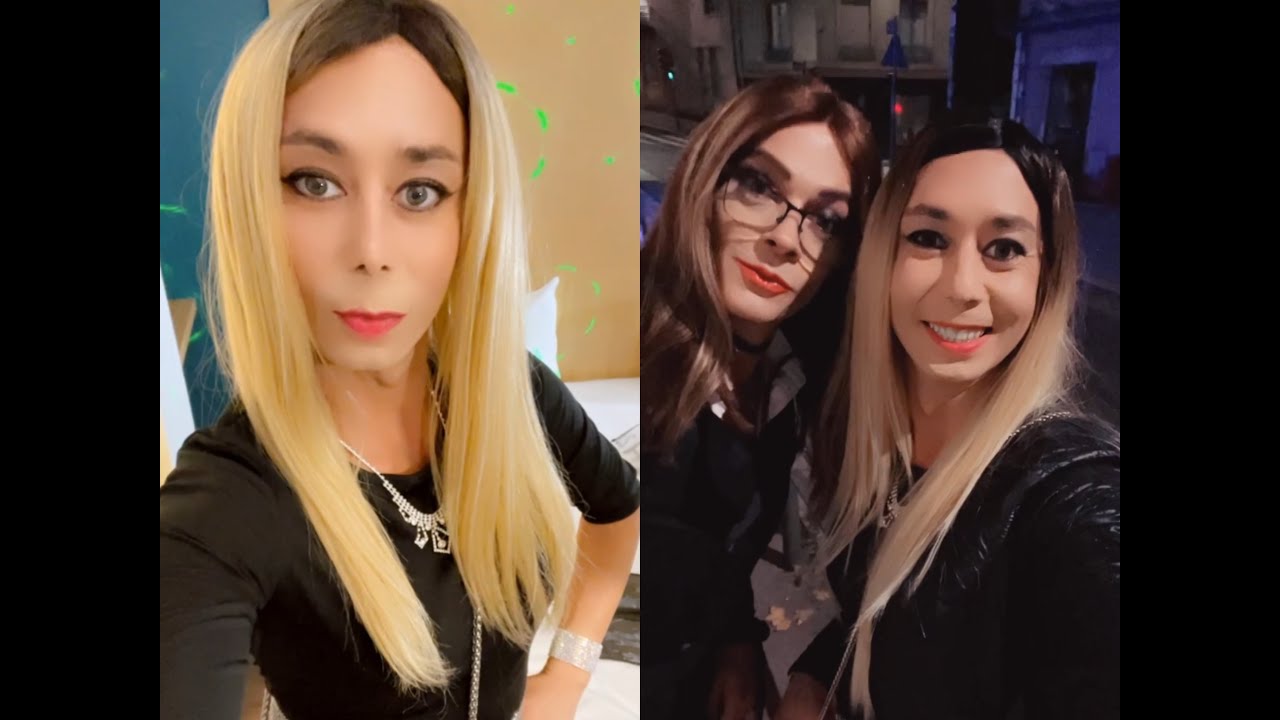 #Crossdresser walk with friends