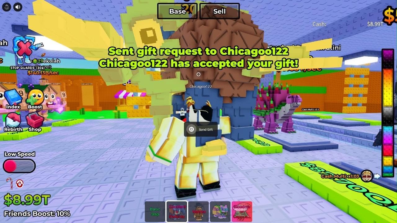 Playing robloex grow a bean stock with my cousin