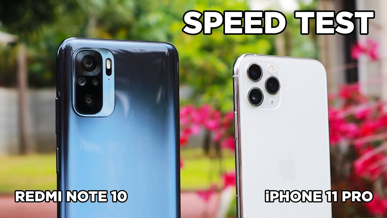 Redmi Note 10 vs iPhone 11 Pro SPEED TEST | Zeibiz