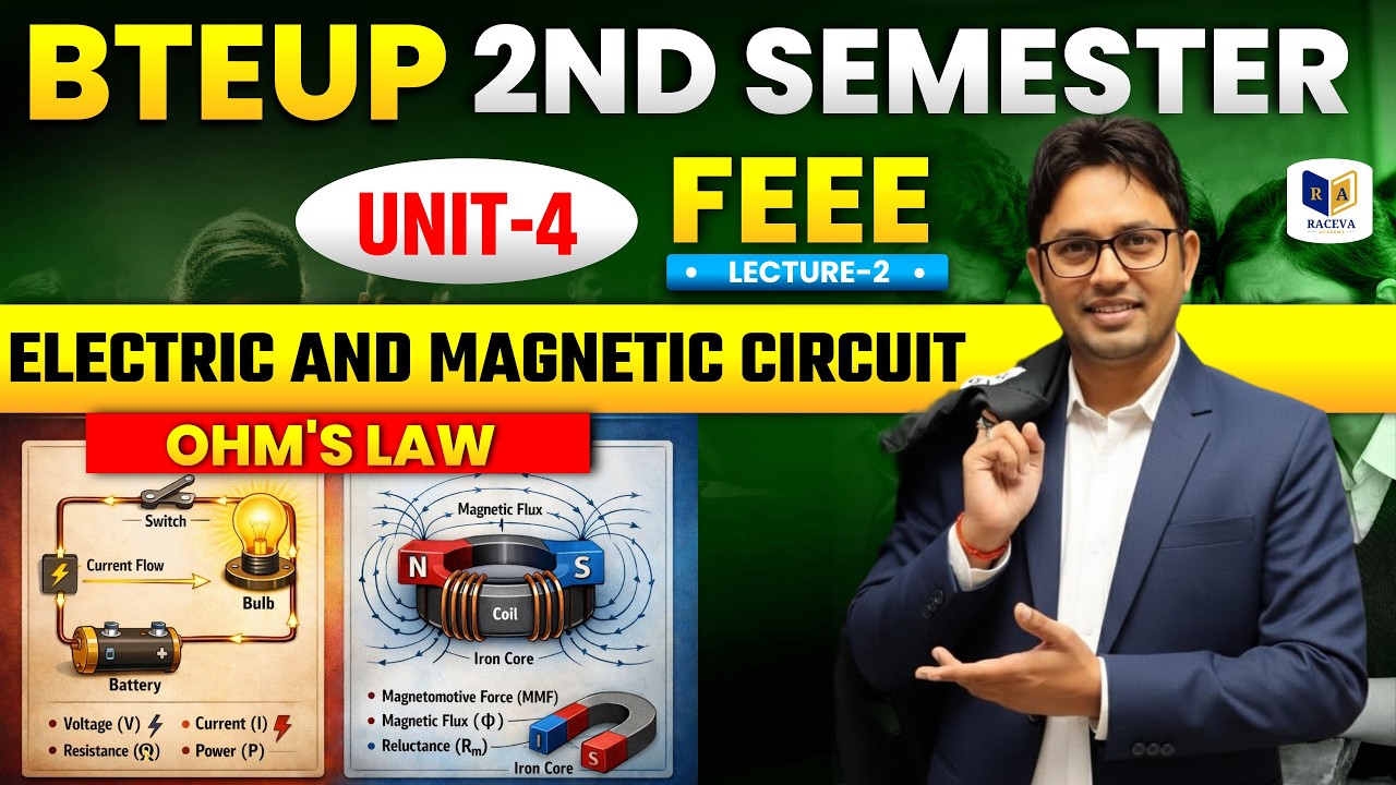 📚FEEE | Electric & Magnetic Circuit 🔥 | Unit-4 | BTEUP 2nd Semester | Lecture-2
