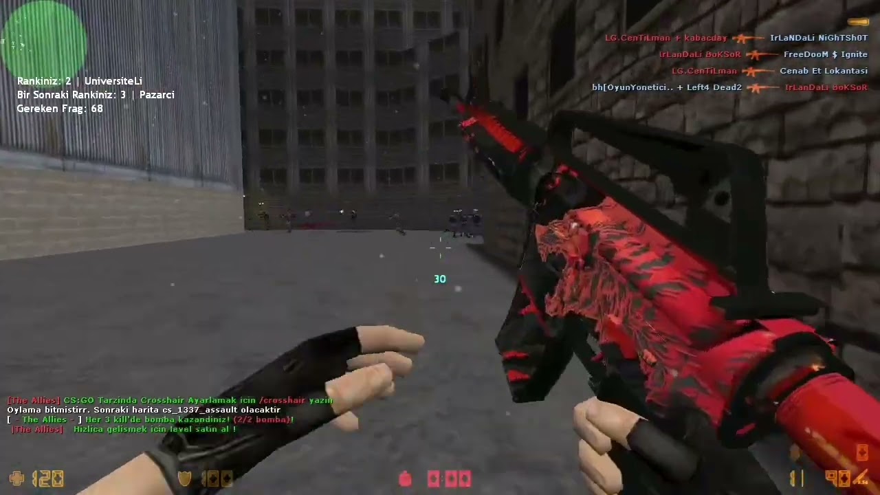 Cs 1.6 assault deatmatch oynadım. Full çata pat