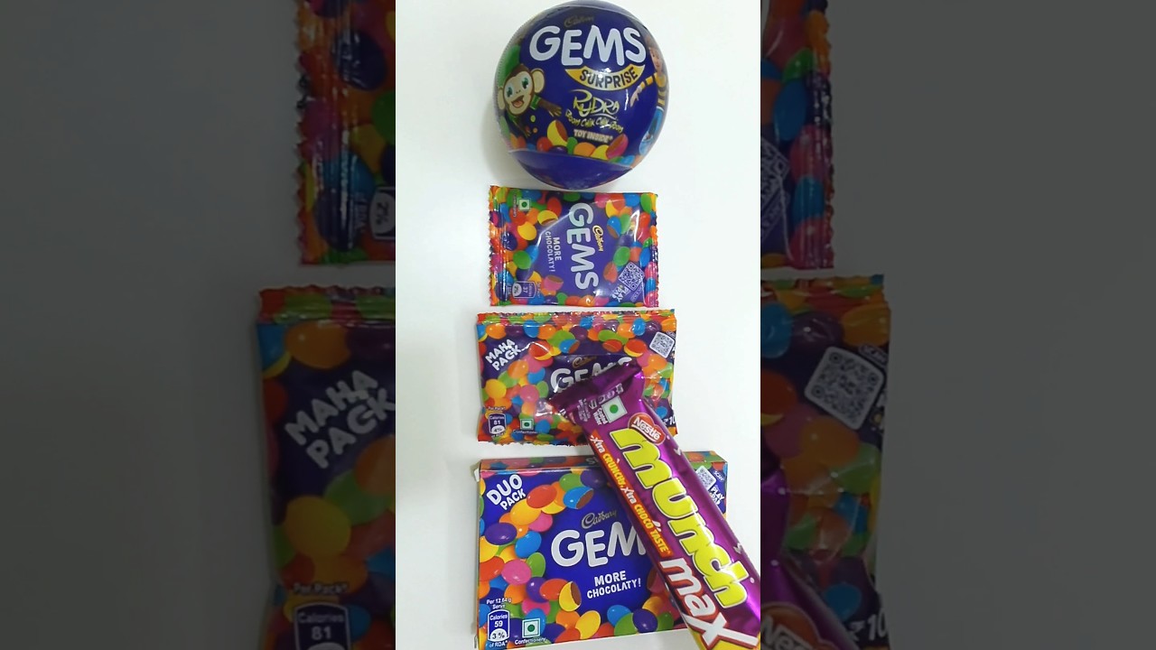 Cadbury GEMS Chocolate | Cadbury Gems surprise Ball || Cadbury Gems || Munch Chocolate || 