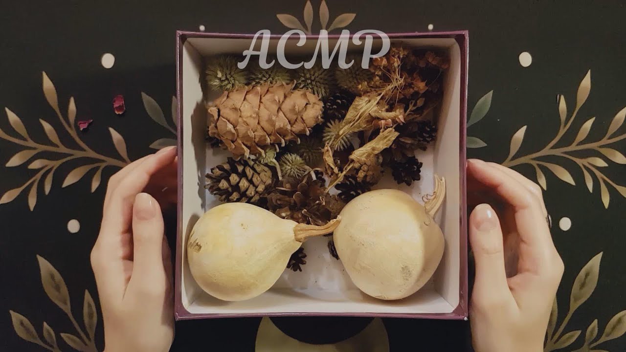 АСМР Шуршу сухоцветами, тихий голос 🌿 ASMR Dried flowers