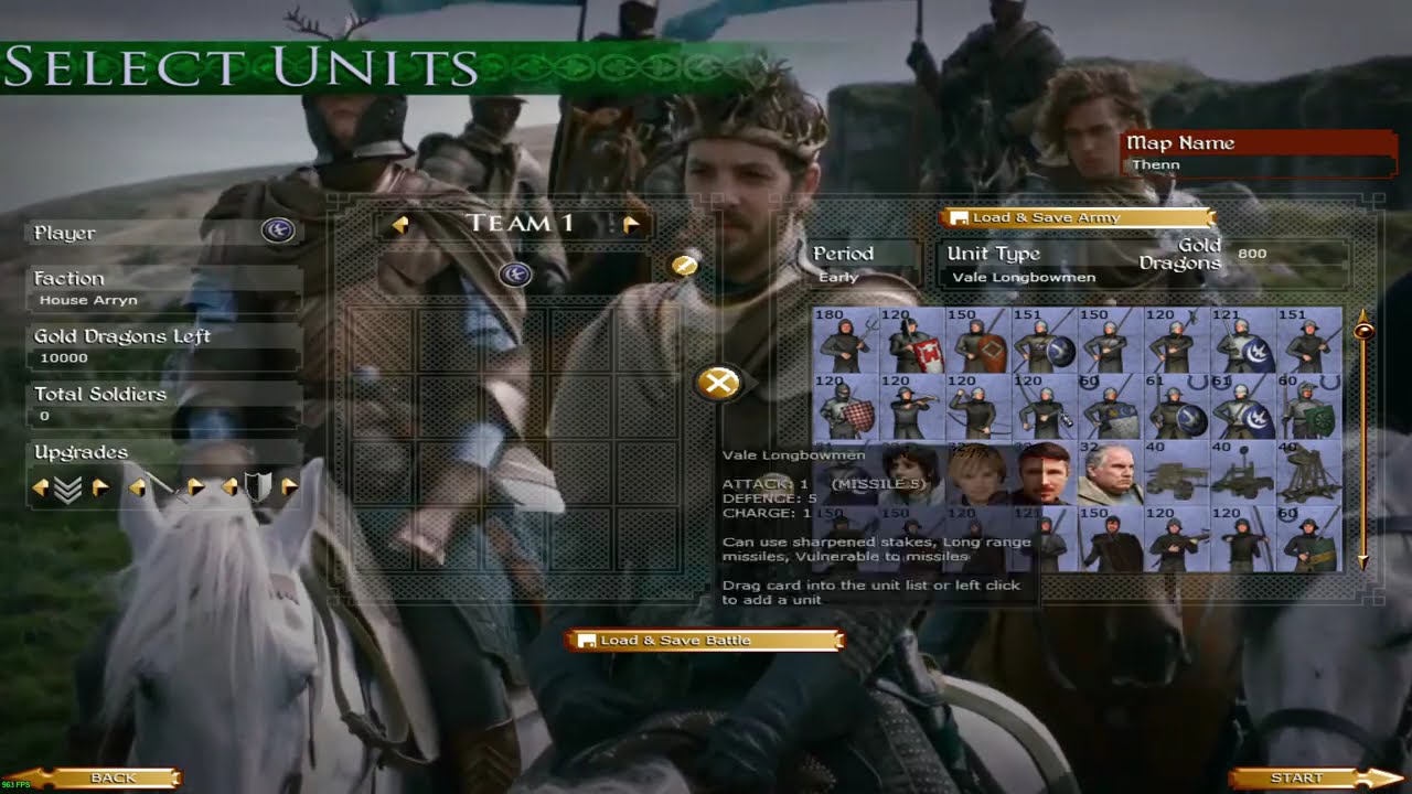 Game of Thrones Total War: House Arryn Overview.
