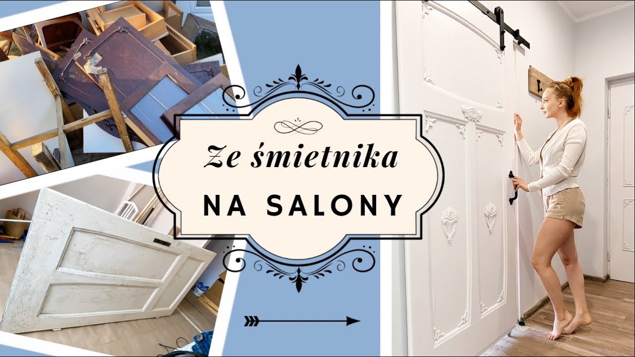 ŚMIETNIKOWE SKARBY 💸 JAK ZROBIĆ Z NICH DRZWI PRZESUWNE?