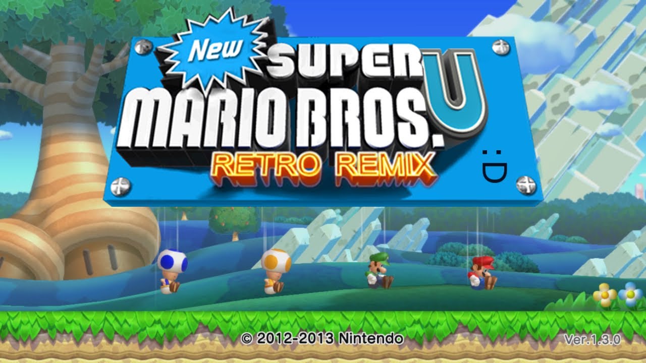 New Super Mario Bros U Retro Remix 100% Complete